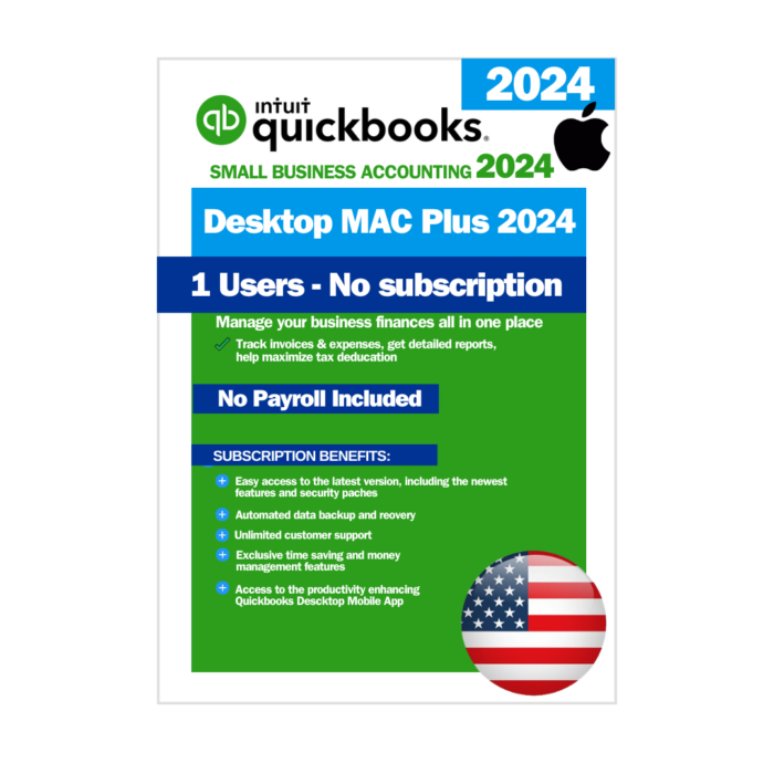 QuickBooks Desktop MAC Plus 2024 | 1 User | Lifetime Subscription