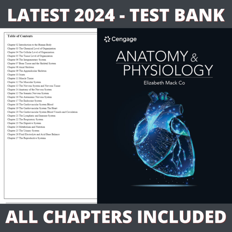 Test Bank - Anatomy and Physiology, 1st Edition (Elizabeth Co, 2023), Chapter 2-27