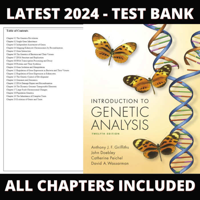 Test Bank – Introduction to Genetic Analysis, 12th Edition (Griffiths, 2021), Chapter 1-20