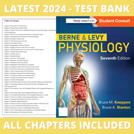 Test Bank – Berne and Levy Physiology, 7th Edition (Koeppen, 2018), Chapter 1-44