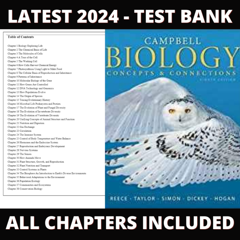 Test Bank – Campbell Biology-Concepts & Connections, 8th Edition (Reece, 2014) Chapter 1-38