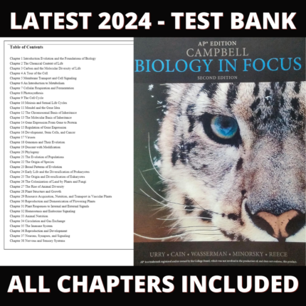 Test Bank – Campbell Biology in Focus, 2nd AP® Edition (Urry, 2017) Chapter 1-43