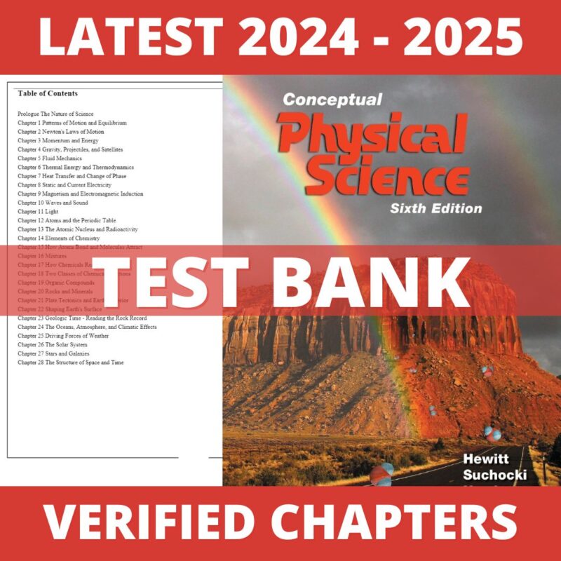 Test Bank – Conceptual Physical Science, 6th Edition (Hewitt, 2017), Chapter 1-28