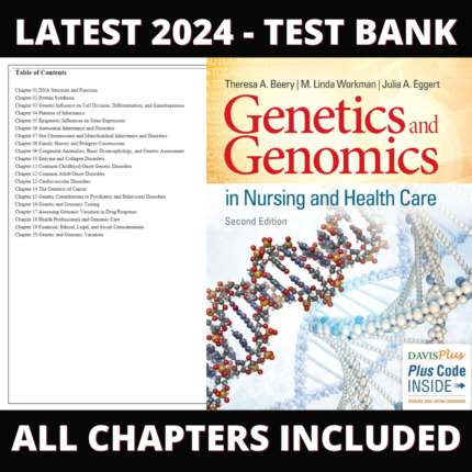 Test Bank – Genetics and Genomics in Nursing and Health Care, 2nd Edition (Beery, 2019), Chapter 1-20