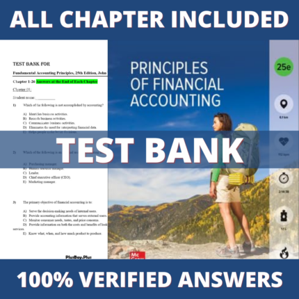 Test Bank for Fundamental Accounting Principles 25th Edition (Wild, 2021)