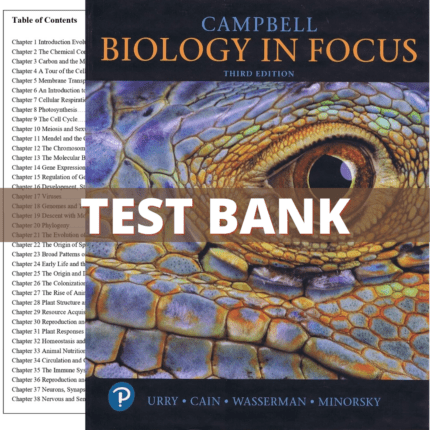 Test Bank for Campbell Biology in Focus, 3rd Edition (Urry, 2020)