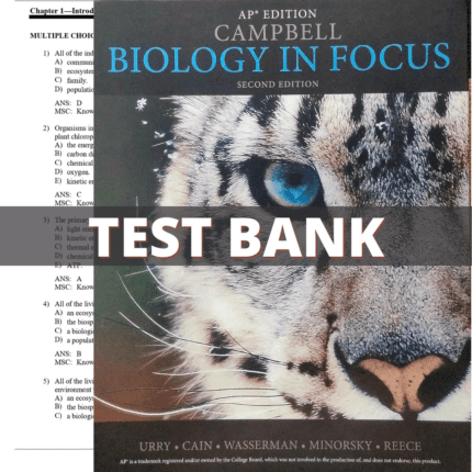 Test Bank for Campbell Biology in Focus, 2nd AP® Edition (Urry, 2017)