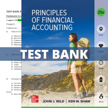 Test Bank for Fundamental Accounting Principles 25th Edition (Wild, 2021)