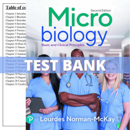 Test Bank for Microbiology Basic and Clinical Principles 2nd Edition (Norman-McKay, 2023)