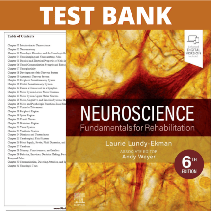 Test Bank for Neuroscience Fundamentals for Rehabilitation, 6th Edition (Lundy-Ekman, 2023)