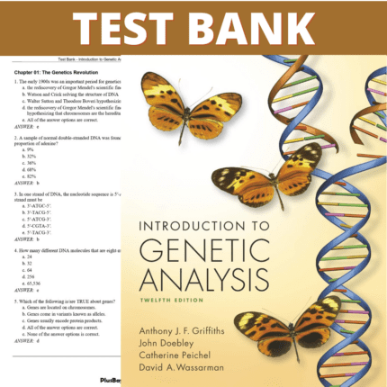 Test Bank for Introduction to Genetic Analysis, 12th Edition (Griffiths, 2021)