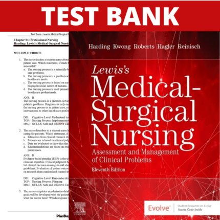 Test Bank for Lewis's Medical-Surgical Nursing 11th Edition (Harding, 2019)