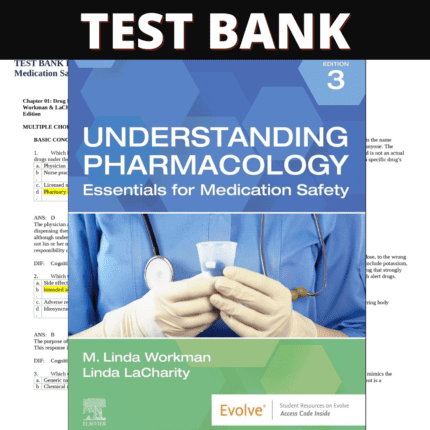 Test Bank for Understanding Pharmacology: Essentials for Medication Safety 3rd Edition (Workman, 2023)