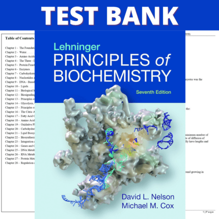 Test Bank for Lehninger Principles of Biochemistry, 7th Edition (Nelson, 2018)