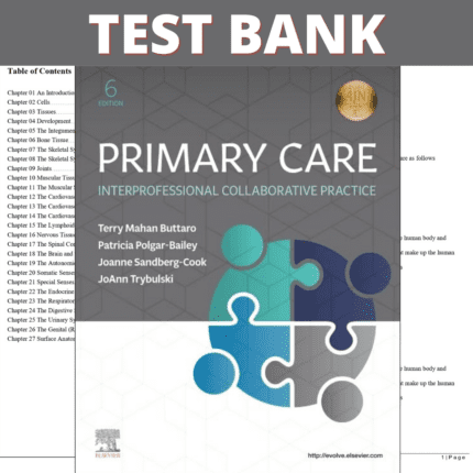 Test Bank for Primary Care, Interprofessional Collaborative Practice, 6th Edition (Buttaro, 2021)