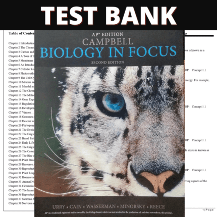 Test Bank for Campbell Biology in Focus, 2nd AP® Edition (Urry, 2017)