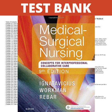 Test Bank for Medical-Surgical Nursing: Concepts for Interprofessional Collaborative Care 9th Edition (Ignatavicius, 2021)