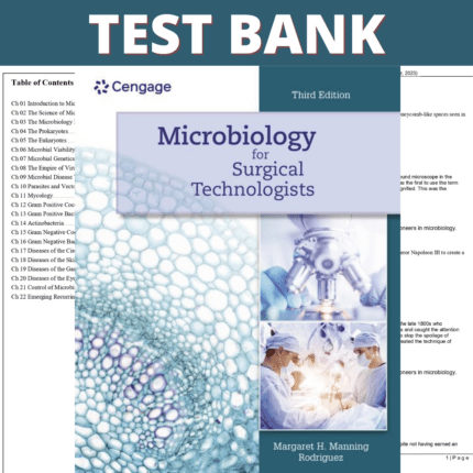 Test Bank for Microbiology for Surgical Technologists, 3rd Edition (Rodriguez, 2023)