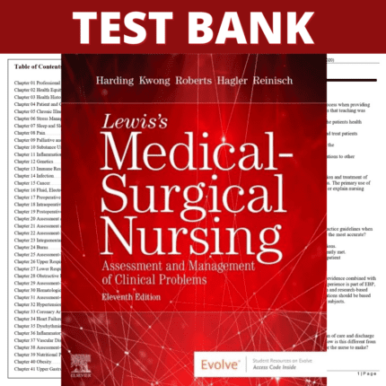 Test Bank for Lewis's Medical-Surgical Nursing 11th Edition (Harding, 2019)