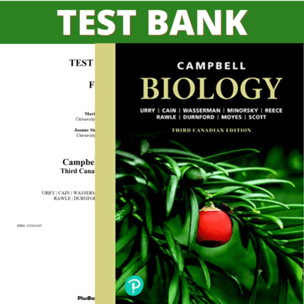 Test Bank for Campbell Biology, 3rd Canadian Edition (Urry, 2020)