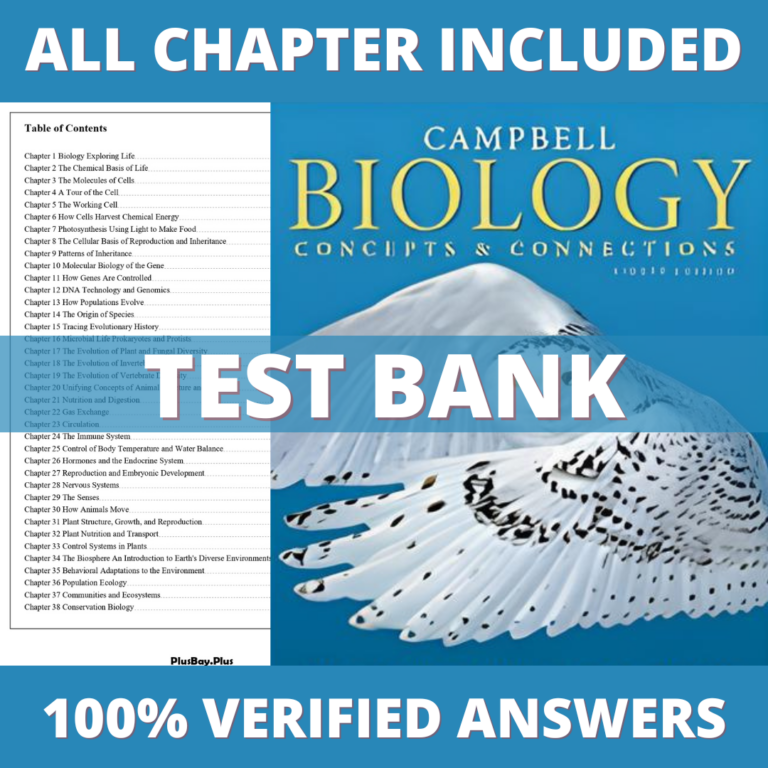 Test Bank for Campbell Biology-Concepts & Connections, 8th Edition (Reece, 2014)