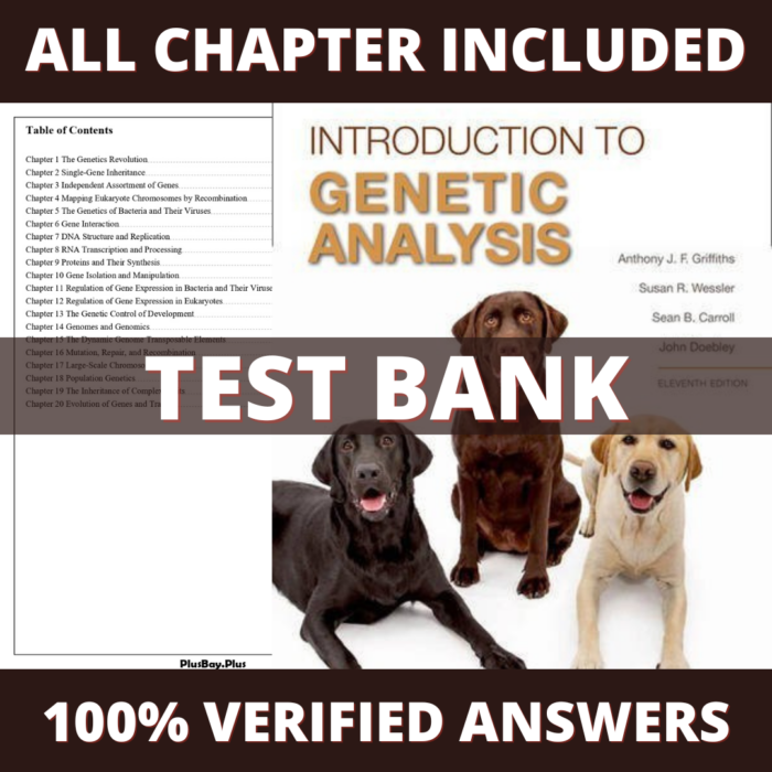 Test Bank for Introduction to Genetic Analysis, 11th Edition (Griffiths, 2015)