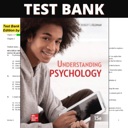 Test Bank for Understanding Psychology 15th Edition (Feldman, 2020)