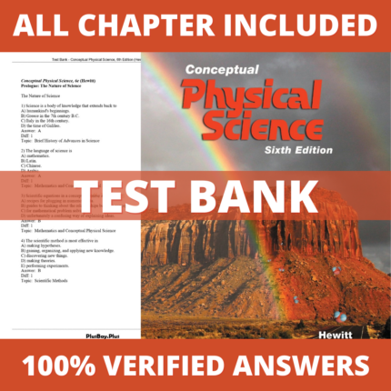 Test Bank – Conceptual Physical Science, 6th Edition (Hewitt, 2017), Chapter 1-28