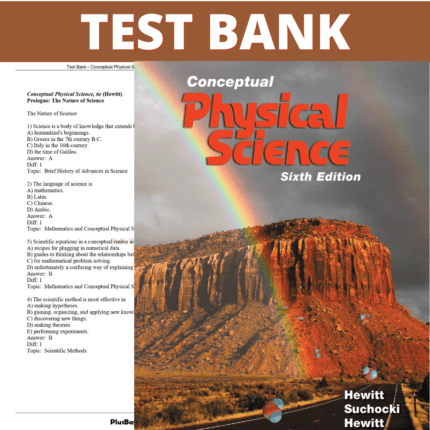 Test Bank – Conceptual Physical Science, 6th Edition (Hewitt, 2017), Chapter 1-28