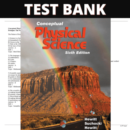 Test Bank – Conceptual Physical Science, 6th Edition (Hewitt, 2017), Chapter 1-28