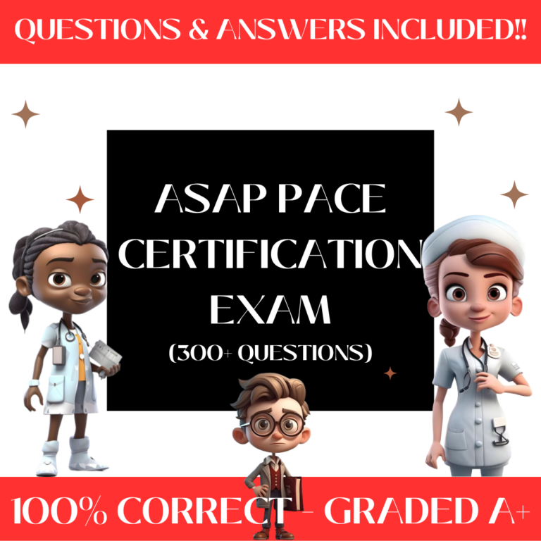 ASAP Pace Certification Exam | 300+ Questions | Certified Study Guide