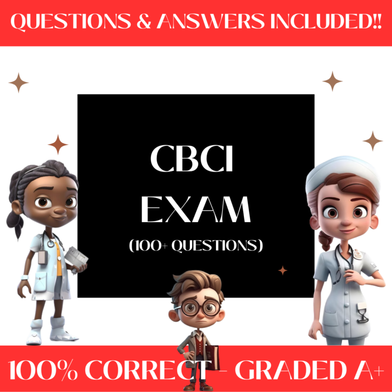 CBCI Exam 100+ Questions Certified Study Guide