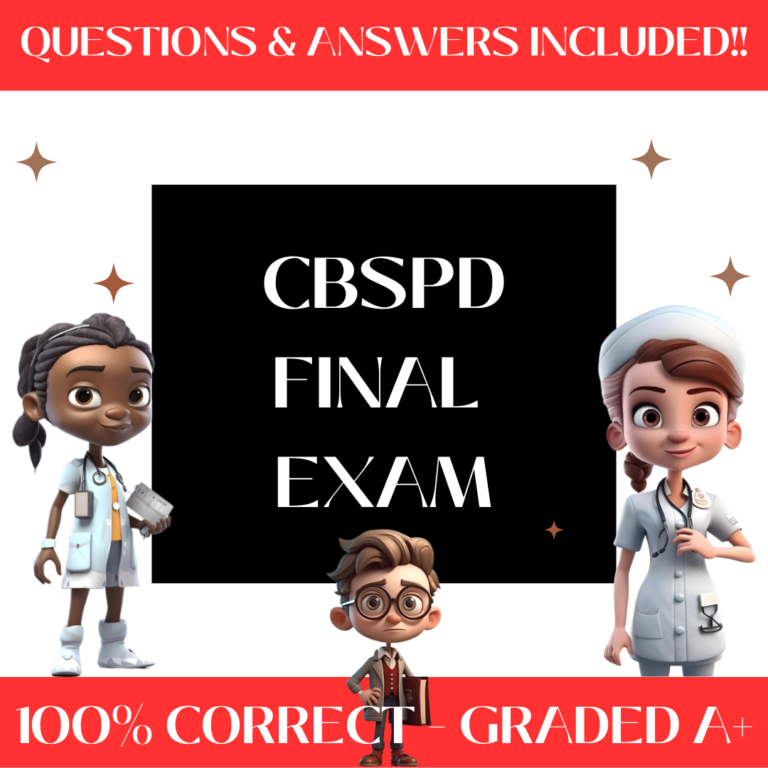 CBSPD Final Exam 2 Certified Study Guide