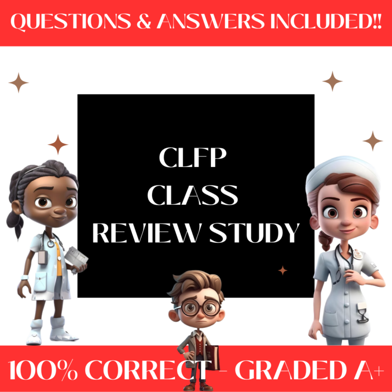 CLFP Exam Certified Study Guide