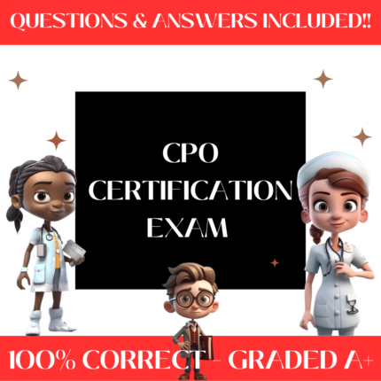 CPO Exam Certified Study Guide