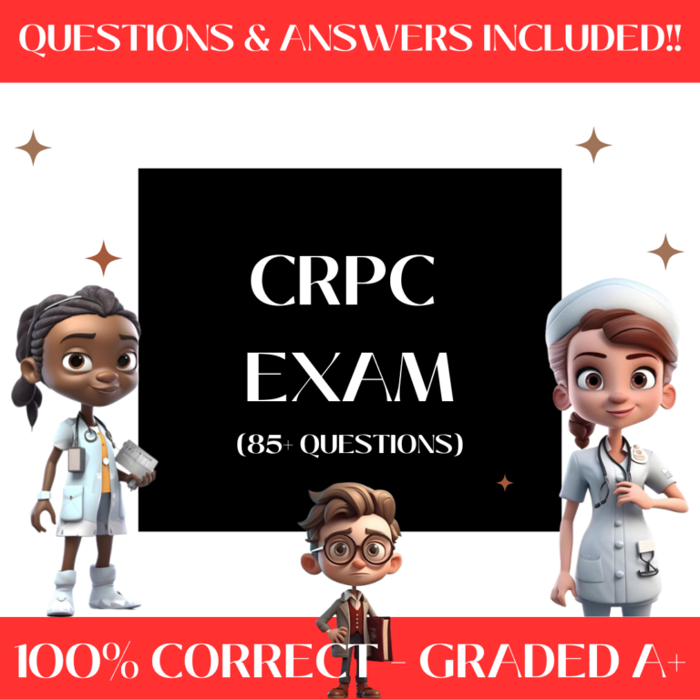 CRPC EXAM (85+ Questions) Certified Study Guide