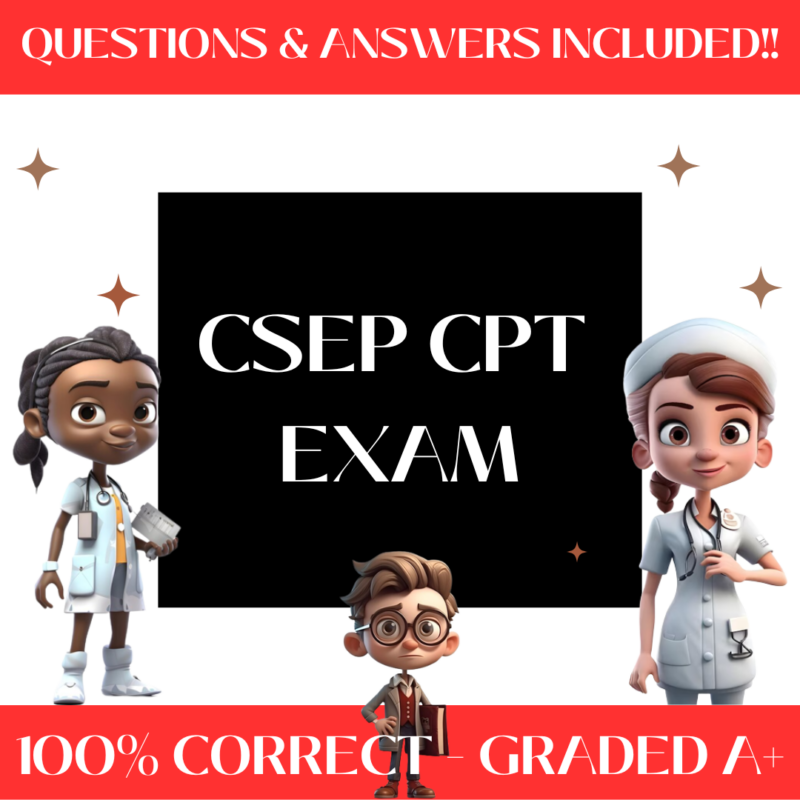 CSEP CPT Exam Certified Study Guide