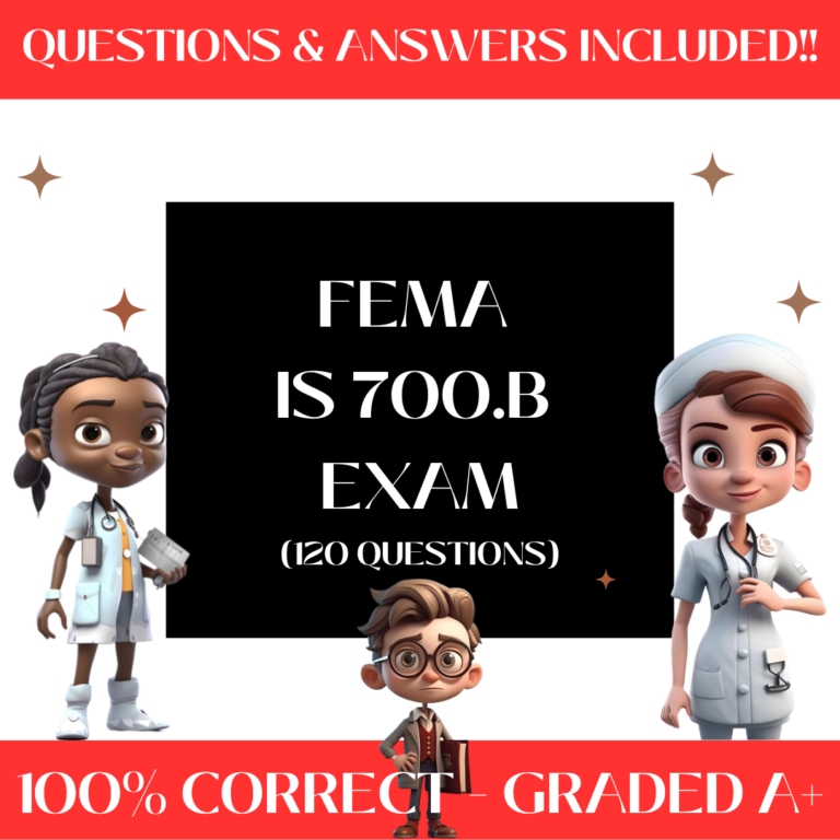 FEMA IS 700.B Exam (120+ Questions)