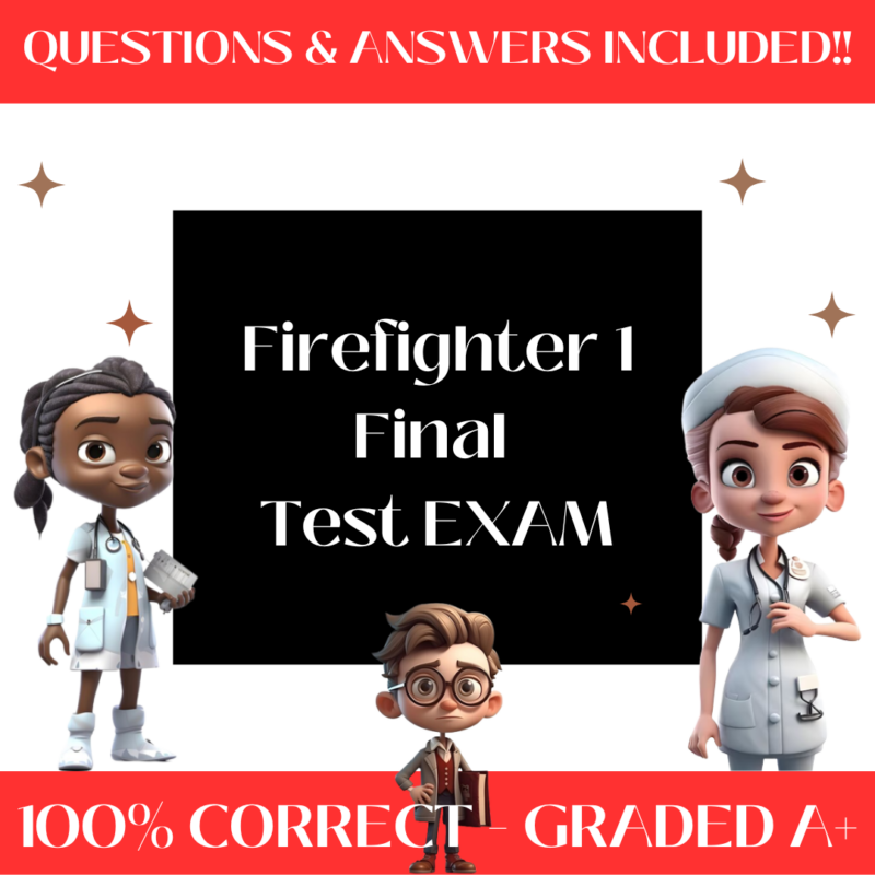 Firefighter 1 Final Test Exam