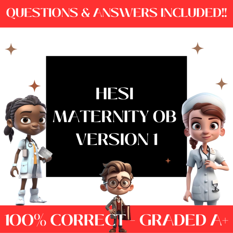 HESI Maternity OB | Version 1 Exam