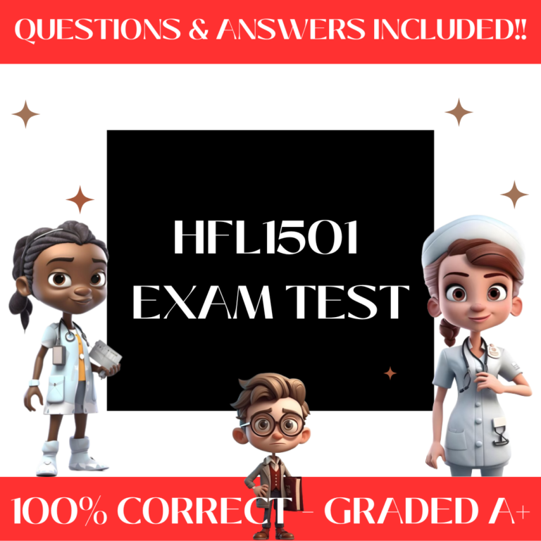 HFL1501 Complete Exam Test