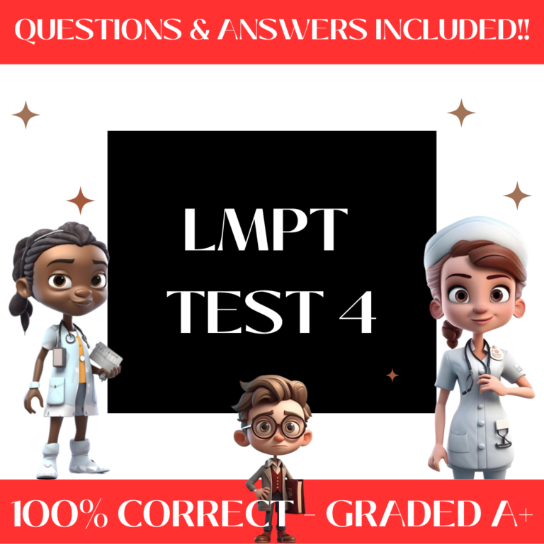 LMPT Test 4 Exam