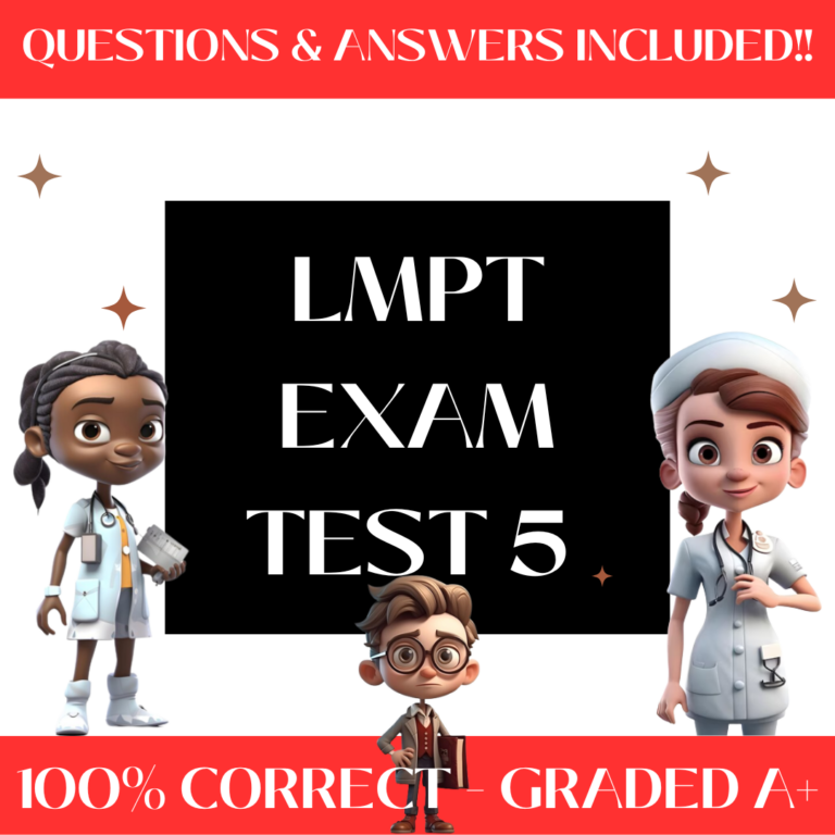 LMPT Test 5 Exam