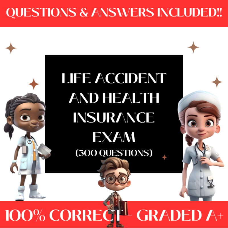 Life Accident and Health Insurance Exam