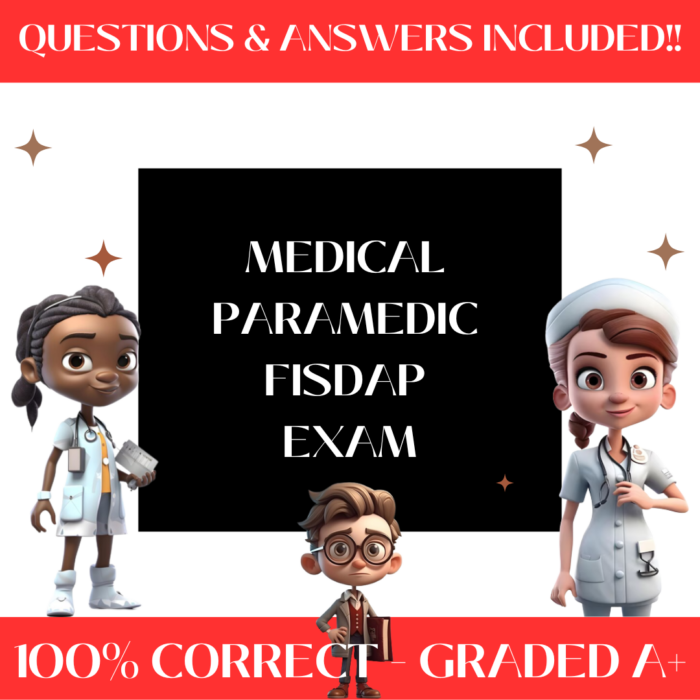 Medical Paramedic FISDAP Exam