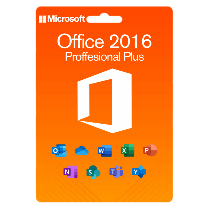 Microsoft Office Professional Plus 2016 Lifetime License Windows Product key MS