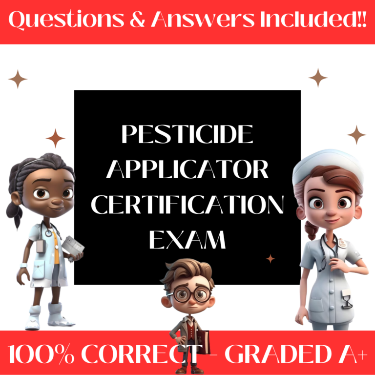 Pesticide Applicator Certification Exam