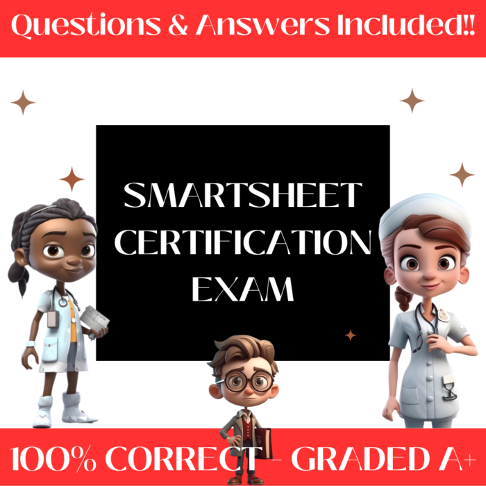 SMARTSHEET Certification EXAM