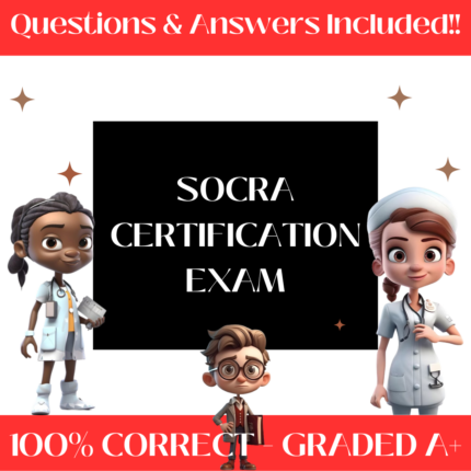 SOCRA Certification Exam