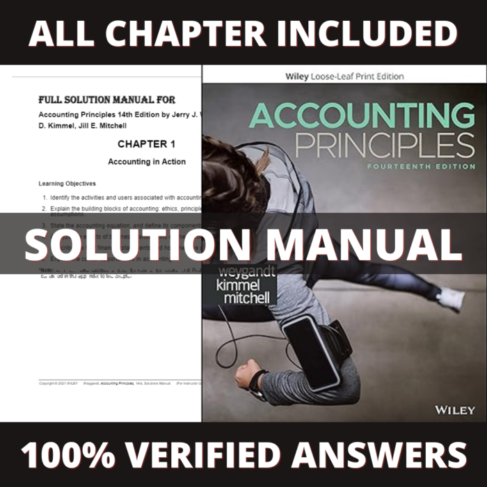 Solution Manual for Accounting Principles 14th Edition (Weygandt, 2021)